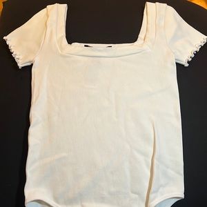 NEVER WORN White Bodysuit